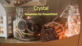  Presentation with white christmas - Audience pleasing presentation design consisting of decor on vintage natural wood backdrop and a tawny brown colored foreground