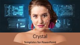  Presentation with new technology - Amazing PPT layouts having recognitiion - biometric verification the concept backdrop and a coral colored foreground