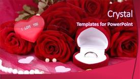  Presentation with recognition - Amazing slide deck having recognition excellence - beautiful bouquet of roses backdrop and a wine colored foreground