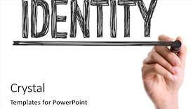  Presentation with marker - Amazing PPT layouts having recognition handwriting - hand with marker writing backdrop and a white colored foreground