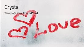  Presentation with recognition - Cool new slide deck with recognition handwriting - inscription lipstick on glass backdrop and a lemonade colored foreground