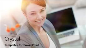  Presentation with reconcile - Theme having reconcile - closeup portrait of a female background and a  colored foreground