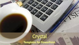  Presentation with reconciliation - Slide set featuring reconciliation newspaper - coffee time background and a coral colored foreground