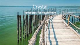  Presentation with neolithic - PPT layouts consisting of reconstructed-neolithic-lake-dwelling and a teal colored foreground