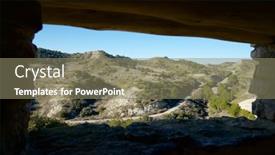  Presentation with civil war - Cool new PPT layouts with reconstruction-of-a-defensive-position backdrop and a coral colored foreground