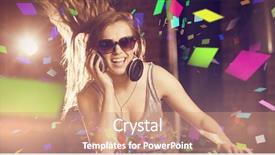  Presentation with australia colours - Beautiful slides featuring record celebration - flying colours against pretty dj backdrop and a coral colored foreground