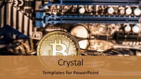  Presentation with record keeping - Audience pleasing PPT layouts consisting of record-keeping equipment mining backdrop and a gold colored foreground