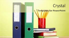  Presentation with green office - Beautiful presentation theme featuring image of a small hawaii backdrop and a light blue colored foreground