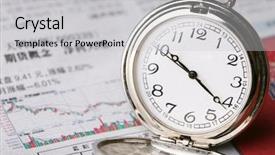  Presentation with record - Audience pleasing presentation design consisting of record management - pocket watch on newspaper backdrop and a light gray colored foreground