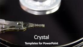  Presentation with information system - Presentation theme consisting of recording information system - closeup of the internals background and a  colored foreground