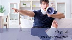  Presentation with crash - Slide deck consisting of recovering at home from whiplash background and a ocean colored foreground