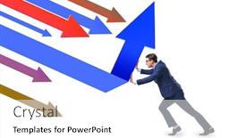  Presentation with recovery - Beautiful theme featuring recovery-concept-with-businessman backdrop and a white colored foreground