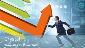  Presentation with recovery - Slides consisting of recovery-concept-with-businessman background and a light blue colored foreground