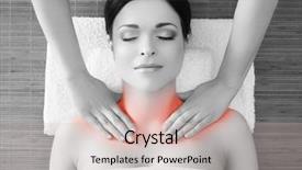  Presentation with health hope healing - Slide deck with recreation energy health massage healing background and a soft green colored foreground