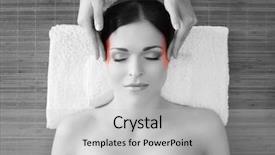  Presentation with health hope healing - Colorful PPT theme enhanced with recreation energy health massage healing backdrop and a light gray colored foreground