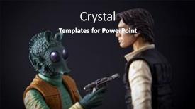  Presentation with star wars - Slide deck with recreation-of-the-scene background and a wine colored foreground