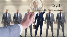  Presentation with recruitment - Colorful PPT theme enhanced with selections hiring - recruitment and employment concept backdrop and a soft green colored foreground