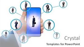  Presentation with recruitment - Slide set consisting of recruitment-and-employment-concept background and a white colored foreground