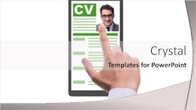  Presentation with recruitment - PPT layouts featuring recruitment-and-employment-concept background and a white colored foreground