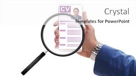  Presentation with recruitment - PPT layouts enhanced with recruitment-and-employment-concept background and a white colored foreground