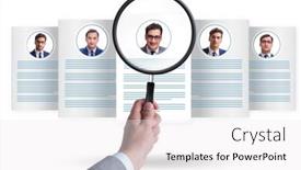  Presentation with recruitment - PPT layouts consisting of recruitment-and-employment-concept background and a white colored foreground