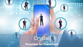  Presentation with recruitment - PPT layouts featuring recruitment-and-employment-concept background and a teal colored foreground