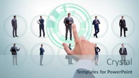  Presentation with recruitment - PPT layouts consisting of recruitment-and-employment-concept background and a lemonade colored foreground