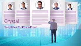  Presentation with recruitment - Colorful slide deck enhanced with recruitment-and-employment-concept backdrop and a lemonade colored foreground