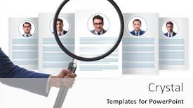  Presentation with recruitment - Cool new theme with recruitment-and-employment-concept backdrop and a white colored foreground