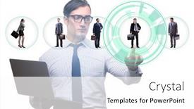  Presentation with recruitment - Slide deck enhanced with recruitment-and-employment-concept background and a white colored foreground