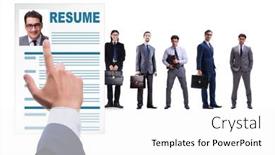  Presentation with recruitment - PPT theme featuring recruitment-and-employment-concept background and a white colored foreground