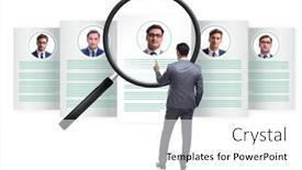  Presentation with recruitment - Slide deck enhanced with recruitment-and-employment-concept background and a white colored foreground