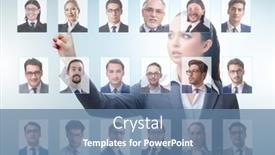  Presentation with recruitment - Cool new slides with recruitment-and-employment-concept backdrop and a teal colored foreground