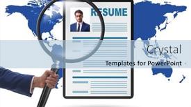  Presentation with recruitment - Amazing slide set having recruitment-and-employment-concept backdrop and a light blue colored foreground