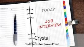  Presentation with job interview - Amazing slide deck having recruitment employee - job interview on today page backdrop and a white colored foreground