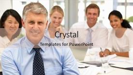  Presentation with recruitment - Slide set enhanced with recruitment office meeting background and a  colored foreground