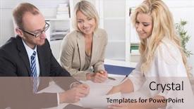  Presentation with successful - Amazing PPT layouts having recruitment project - successful business team of man backdrop and a coral colored foreground