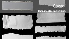  Presentation with black paper - Beautiful slides featuring rectangle - eight pieces of torn paper backdrop and a gray colored foreground