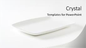  Presentation with white plate - Colorful theme enhanced with rectangle all-white porcelain plate backdrop and a white colored foreground