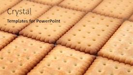  Presentation with cookies - Theme consisting of rectangle-cookies-stacked-in-rows background and a yellow colored foreground