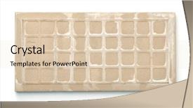  Presentation with granite tile - Slides featuring rectangle geometric pattern - back side of ceramic tile background and a lemonade colored foreground