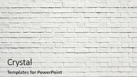  Presentation with white brick wall - Slide deck consisting of rectangle geometric pattern - background of aged grungy textured background and a light gray colored foreground