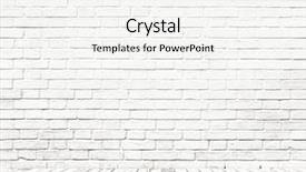  Presentation with white brick wall - PPT theme having rectangle geometric pattern - background of aged grungy textured background and a white colored foreground
