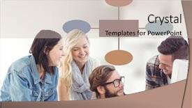  Presentation with mind - Beautiful PPT theme featuring rectangle geometric pattern - group meeting with mind map backdrop and a soft green colored foreground