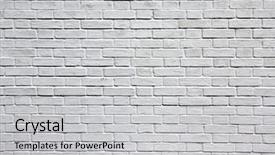  Presentation with paint white brick wall - Cool new PPT layouts with rectangle geometric pattern - grungy textured white horizontal stone backdrop and a light gray colored foreground