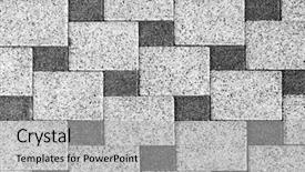  Presentation with mosaic - Cool new presentation theme with rectangle geometric pattern - mosaic stone background backdrop and a light gray colored foreground