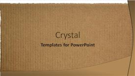 Presentation with corrugated cardboard - Presentation theme having rectangular-piece-of-corrugated-brown background and a coral colored foreground