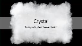  Presentation with smoke cloud - PPT layouts with rectangular smoke cloud background isolated background and a white colored foreground