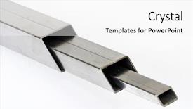  Presentation with welding - Theme enhanced with rectangular welded steel pipes background and a white colored foreground