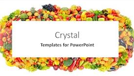 Presentation with wide - PPT theme enhanced with rectangular-wide-frame-colorful-fruits background and a white colored foreground